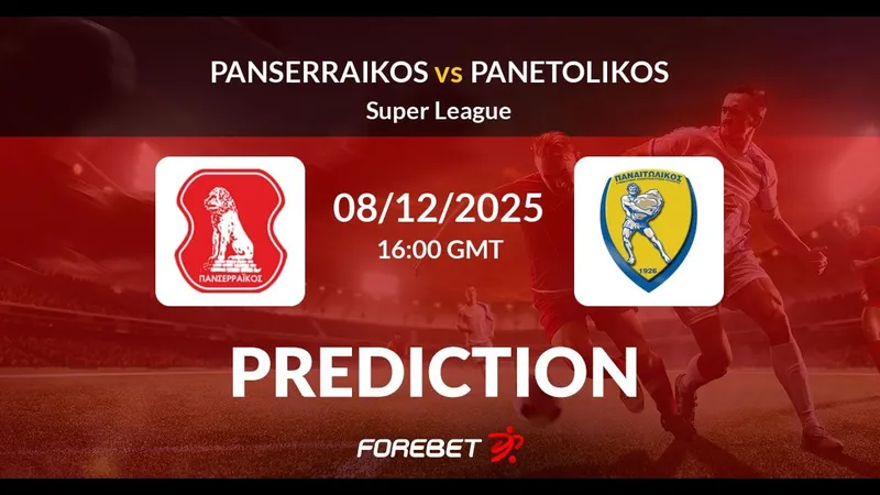 Cầu thủ của Panserraikos vượt qua hậu vệ Panetolikos trong trận đấu.